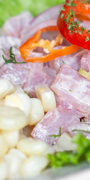 Ceviche de pescado Peruano